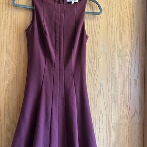 Elegant Plum Sleeveless Dress